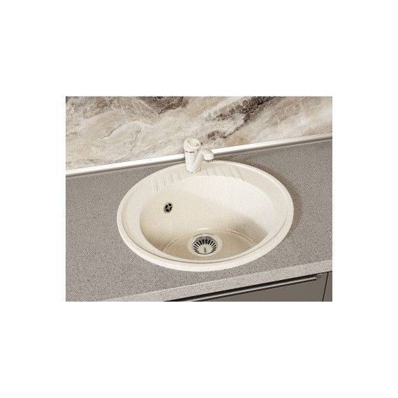 Кухонная мойка Azario Solo CS00105232, бежевый фото 2