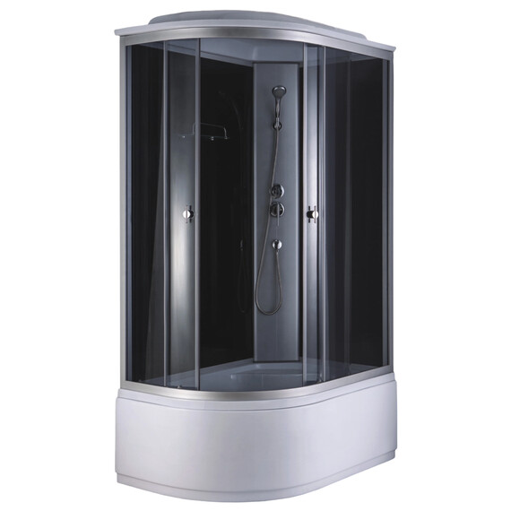 Душевая кабина Loranto 120х80 см CS-887EATM/B-120 R, хром/прозрачное фото 