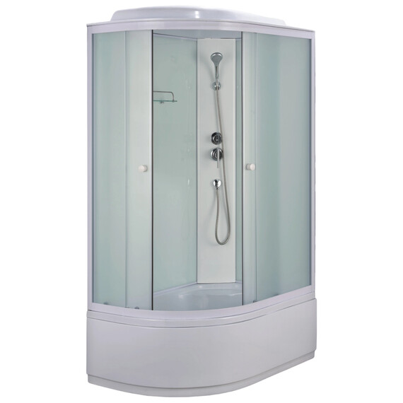 Душевая кабина Loranto 120х80 см CS-887EDTM/W-120 R, белый/прозрачное фото 