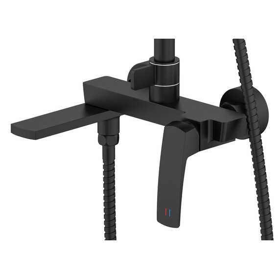 Душевая стойка Azario Conda AZ-K2411B, чёрный матовый фото 2