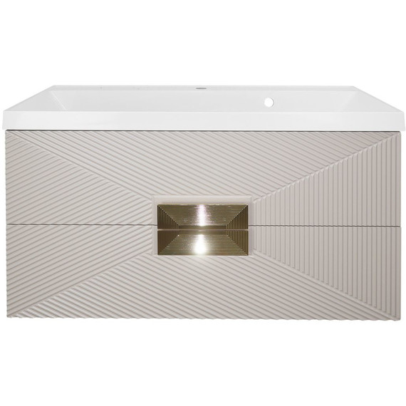 Тумба подвесная с раковиной Azario Zena 80/2 80 см CS00097029, кашемир фото 4