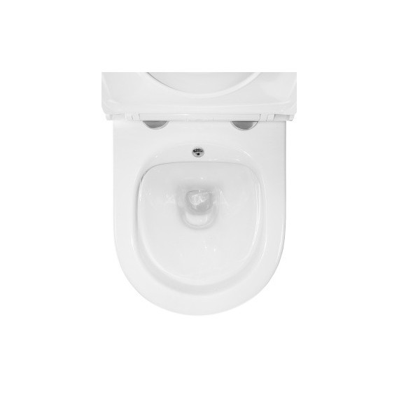 Унитаз-биде подвесной безободковый Azario Grado AZ-046E-NR с тонкой крышкой микролифт (система смыва Торнадо) фото 8