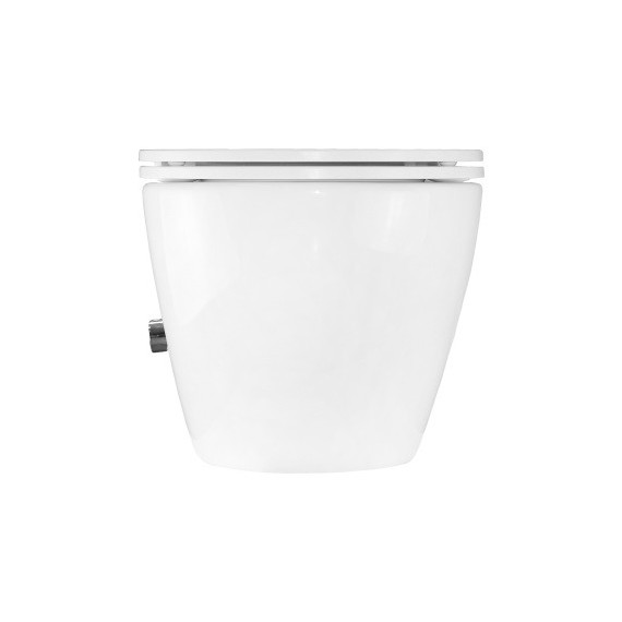 Унитаз-биде подвесной безободковый Azario Grado AZ-046E-NR с тонкой крышкой микролифт (система смыва Торнадо) фото 12