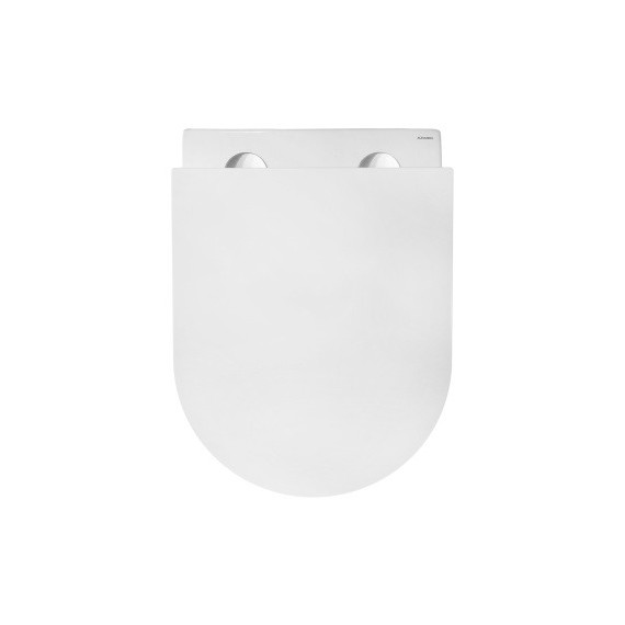 Унитаз-биде подвесной безободковый Azario Grado AZ-046E-NR с тонкой крышкой микролифт (система смыва Торнадо) фото 2