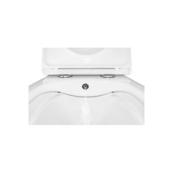 Унитаз-биде подвесной безободковый Azario Grado AZ-046E-NR с тонкой крышкой микролифт (система смыва Торнадо) фото 9