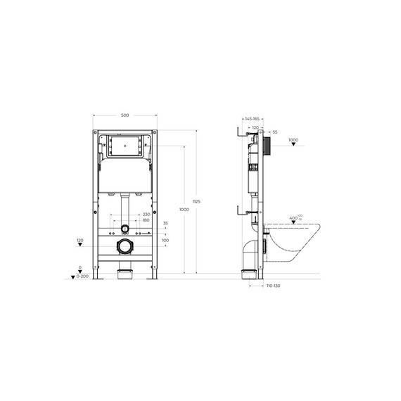 Инсталляция для подвесного унитаза BelBagno BB-109-M-C фото 4