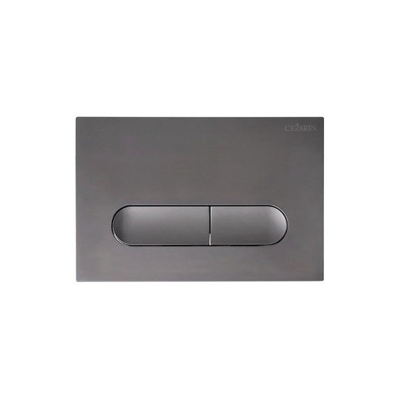 Кнопка смыва Cezares Liner LINER-BTN-GM, оружейная сталь фото 