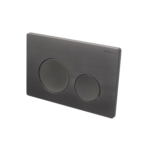 Кнопка смыва BelBagno BB-03C-GM, оружейная сталь фото 3