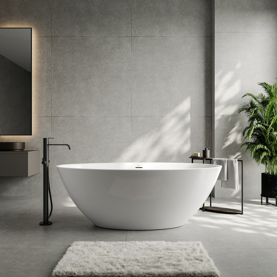 Ванна отдельностоящая Abber 165x90 см AB9249-1.6 фото 5