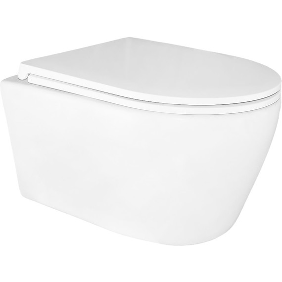 Инсталляция с подвесным унитазом комплект: Azario Forte AZ-100-100F с подвесным безободковым унитазом Uno AZ-2380 сиденье микролифт, кнопка смыва хром AZ-100-020F фото 2