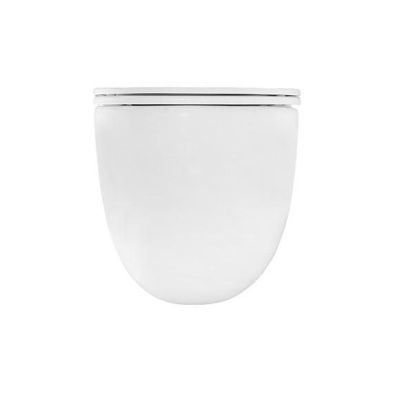 Унитаз подвесной безободковый Azario FOTE AZ-116-UQ3 с тонкой крышкой микролифт (Система смыва торнадо) фото 12