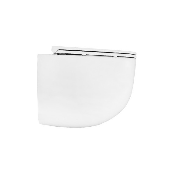 Унитаз подвесной безободковый Azario FOTE AZ-116-UQ3 с тонкой крышкой микролифт (Система смыва торнадо) фото 3