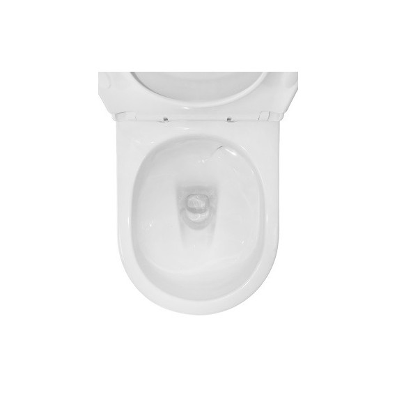 Унитаз-компакт безободковый Azario LANDER AZ-1257A с крышкой микролифт (система смыва Торнадо) фото 10