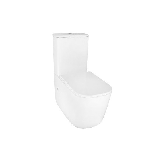 Унитаз-компакт безободковый Azario RIANO AZ-1305A с крышкой микролифт (система смыва Торнадо) фото 4