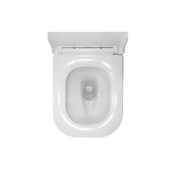 Унитаз-компакт безободковый Azario RIANO AZ-1305A с крышкой микролифт (система смыва Торнадо) фото 11