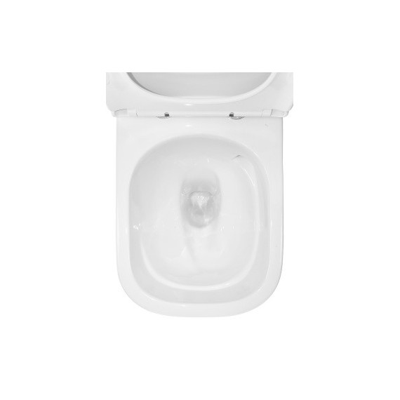 Унитаз-компакт безободковый Azario RIANO AZ-1305A с крышкой микролифт (система смыва Торнадо) фото 8