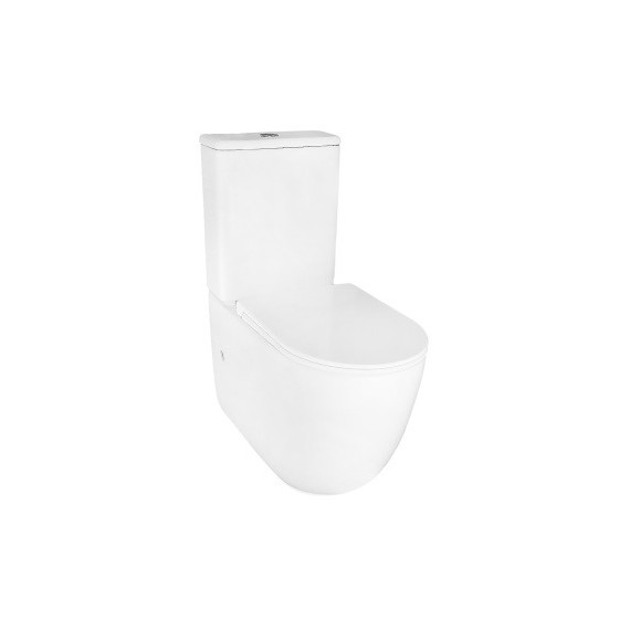 Унитаз-компакт безободковый Azario RIANO AZ-1307A с крышкой микролифт (система смыва Торнадо) фото 4