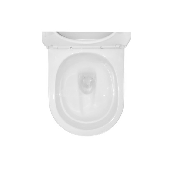 Унитаз-компакт безободковый Azario RIANO AZ-1307A с крышкой микролифт (система смыва Торнадо) фото 9