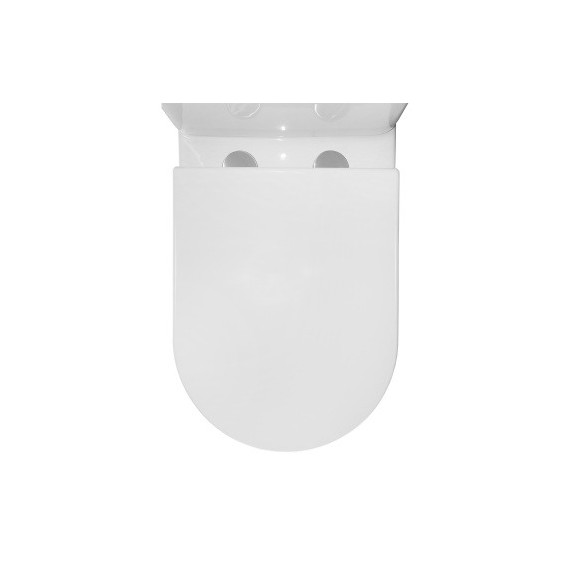 Унитаз-компакт безободковый Azario RIANO AZ-1307A с крышкой микролифт (система смыва Торнадо) фото 13