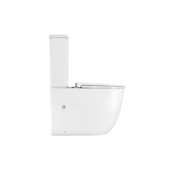 Унитаз-компакт безободковый Azario RIANO AZ-1307A с крышкой микролифт (система смыва Торнадо) фото 2