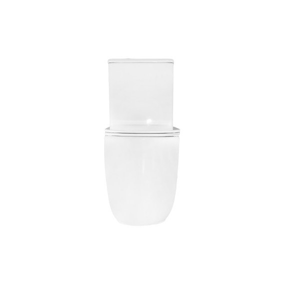 Унитаз-компакт безободковый Azario RIANO AZ-1307A с крышкой микролифт (система смыва Торнадо) фото 3