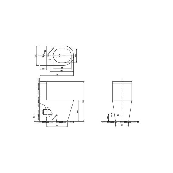 Унитаз-моноблок безободковый Azario Prime AZ-1363OP с тонкой крышкой микролифт фото 15