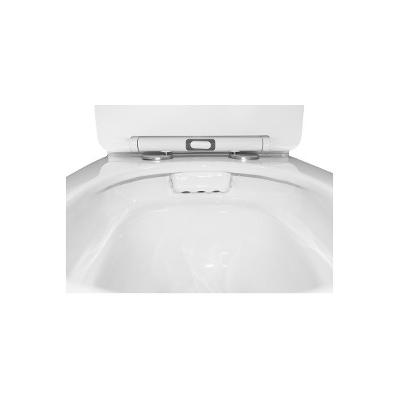 Унитаз-моноблок безободковый Azario Prime AZ-1363OP с тонкой крышкой микролифт фото 10