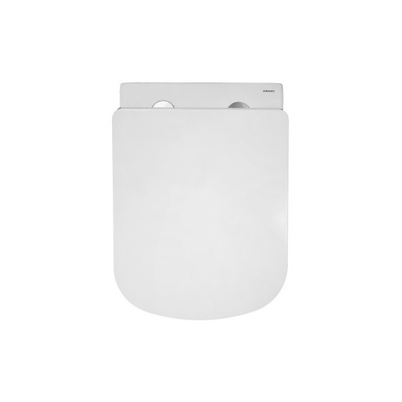 Унитаз подвесной безободковый Azario Vesper AZ-1373WH с тонкой крышкой микролифт (Система смыва торнадо) фото 2