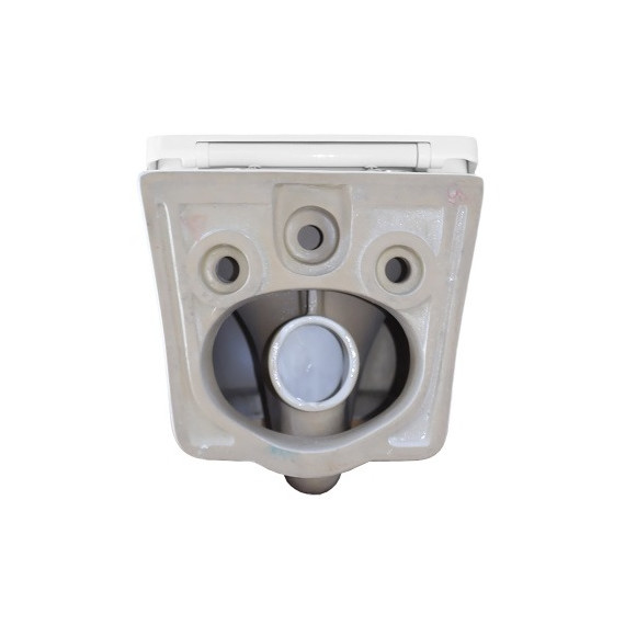 Унитаз подвесной безободковый Azario Vesper AZ-1373WH с тонкой крышкой микролифт (Система смыва торнадо) фото 14