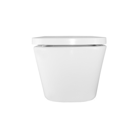 Унитаз подвесной безободковый Azario Vesper AZ-1373WH с тонкой крышкой микролифт (Система смыва торнадо) фото 3