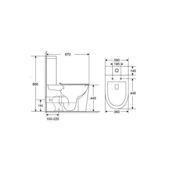 Унитаз-компакт безободковый Azario Margo AZ-2125-UQ1 с крышкой микролифт (система смыва Торнадо) фото 15