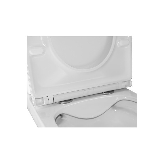 Унитаз-моноблок безободковый Azario VARO AZ-2171 с тонкой крышкой микролифт фото 5