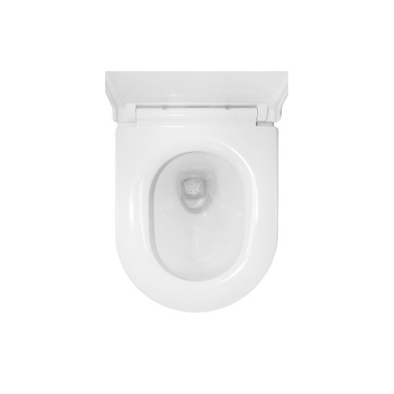 Унитаз подвесной безободковый Azario BONELLE AZ-2801E с тонкой крышкой микролифт (Система смыва торнадо) фото 7