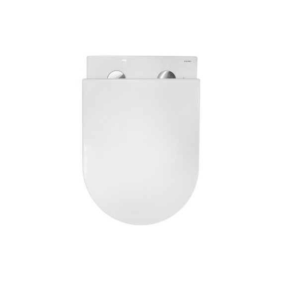 Унитаз подвесной безободковый Azario LANDER AZ-2802E с тонкой крышкой микролифт (Система смыва торнадо) фото 2