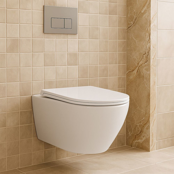 Инсталляция Azario New AZ-501A с подвесным безободковым унитазом Uno AZ-2380 фото 12