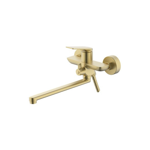 Смеситель для ванны Azario Lursy AZ-K1749MG, золото матовое фото 3