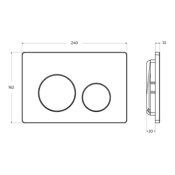 Кнопка смыва BelBagno BB-03C-CRM фото 4