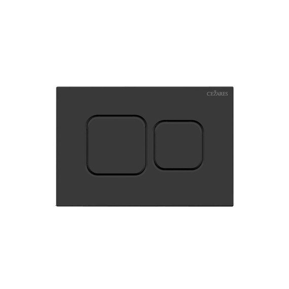 Кнопка смыва Cezares Pneumatic PN2-BTN-NOP, чёрный матовый фото 