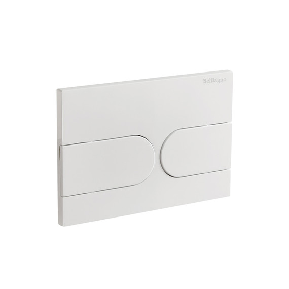 Кнопка смыва BelBagno BB-11-BL, белый глянцевый фото 2