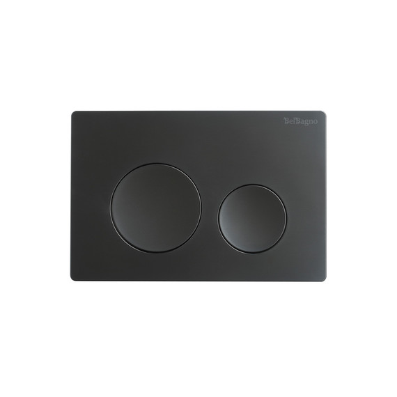 Кнопка смыва BelBagno BB-03C-NERO.M, чёрный матовый фото 