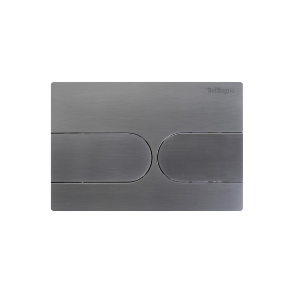Кнопка смыва BelBagno BB-11-GM, оружейная сталь фото 