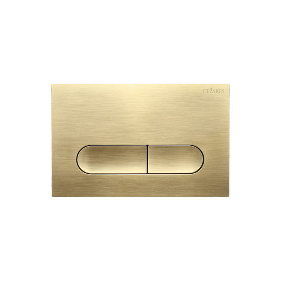 Кнопка смыва Cezares Liner LINER-BTN-BORO, брашированное золото фото 