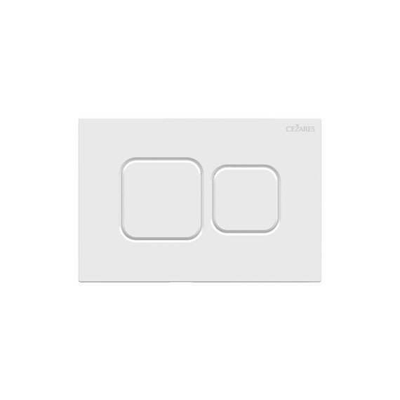 Кнопка смыва Cezares Pneumatic PN2-BTN-BL, белый глянцевый фото 