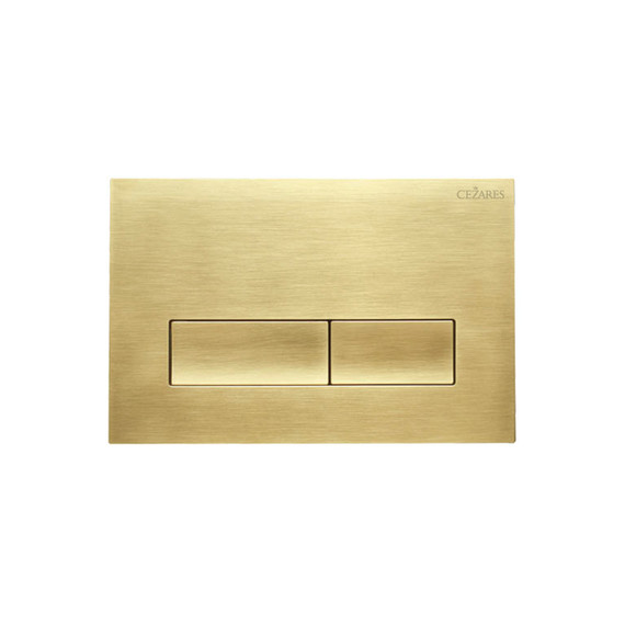 Кнопка смыва Cezares Slider SLIDER-BTN-BORO, брашированное золото фото 