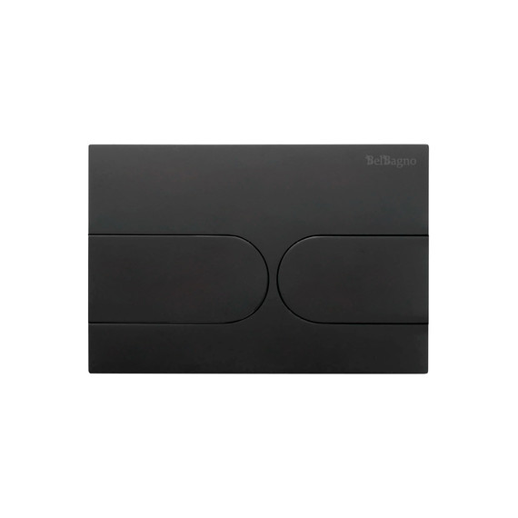 Кнопка смыва BelBagno BB-11-NERO.M, чёрный матовый фото 