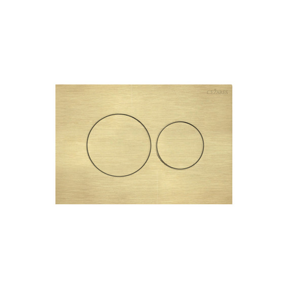 Кнопка смыва Cezares Pneumatic PN1-BTN-BORO, брашированное золото фото 