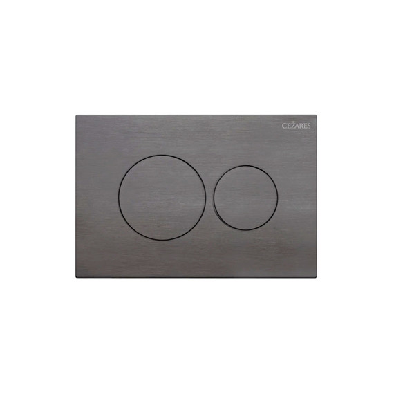 Кнопка смыва Cezares Pneumatic PN1-BTN-GM, оружейная сталь фото 