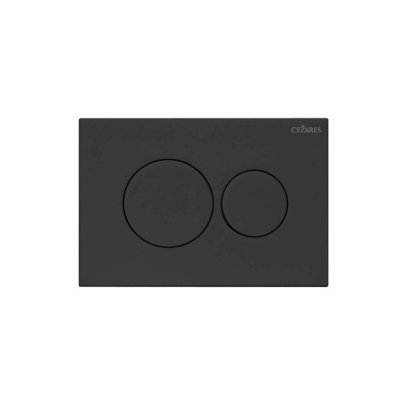 Кнопка смыва Cezares Pneumatic PN1-BTN-NOP, чёрный матовый фото 