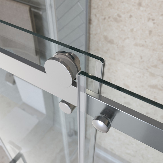 Душевое ограждение BelBagno 140x80 см MARINO-2-AH-1-140/80-C-Cr, хром/прозрачное фото 6