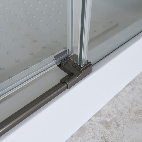 Душевая дверь BelBagno 150 см MARINO-2-BF-1-150-C-GM, оружейная сталь/прозрачное фото 6